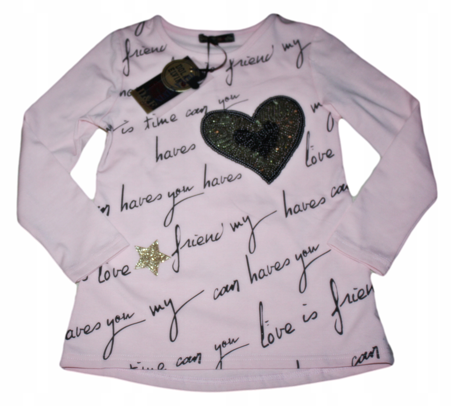 ТУНИКА БЛЕСТКАМИ СЕРДЦЕ Р 158/164