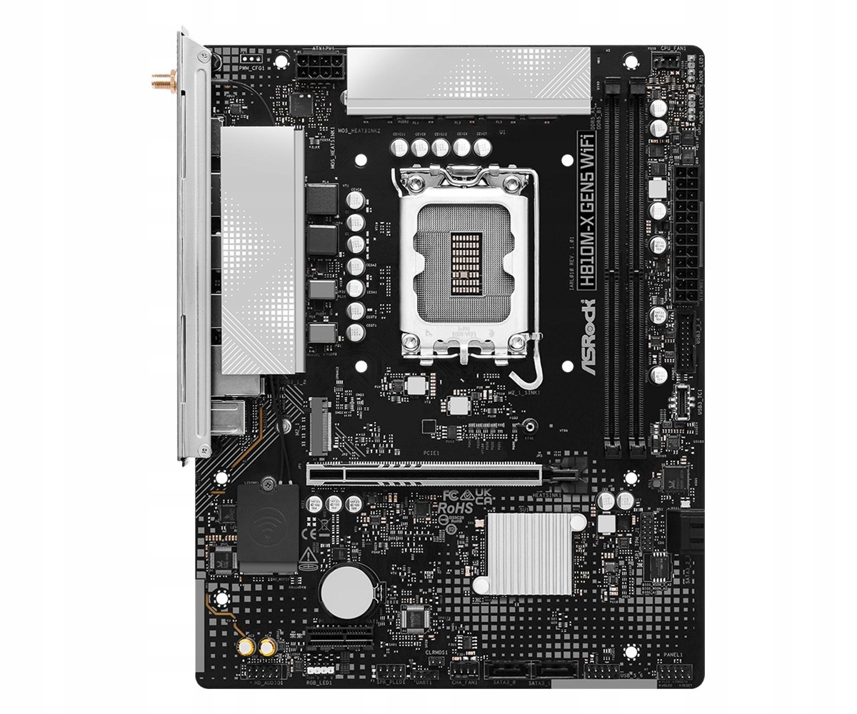ASROCK H810M-X GEN5 WIFI mATX LGA1851 DDR5 — 5