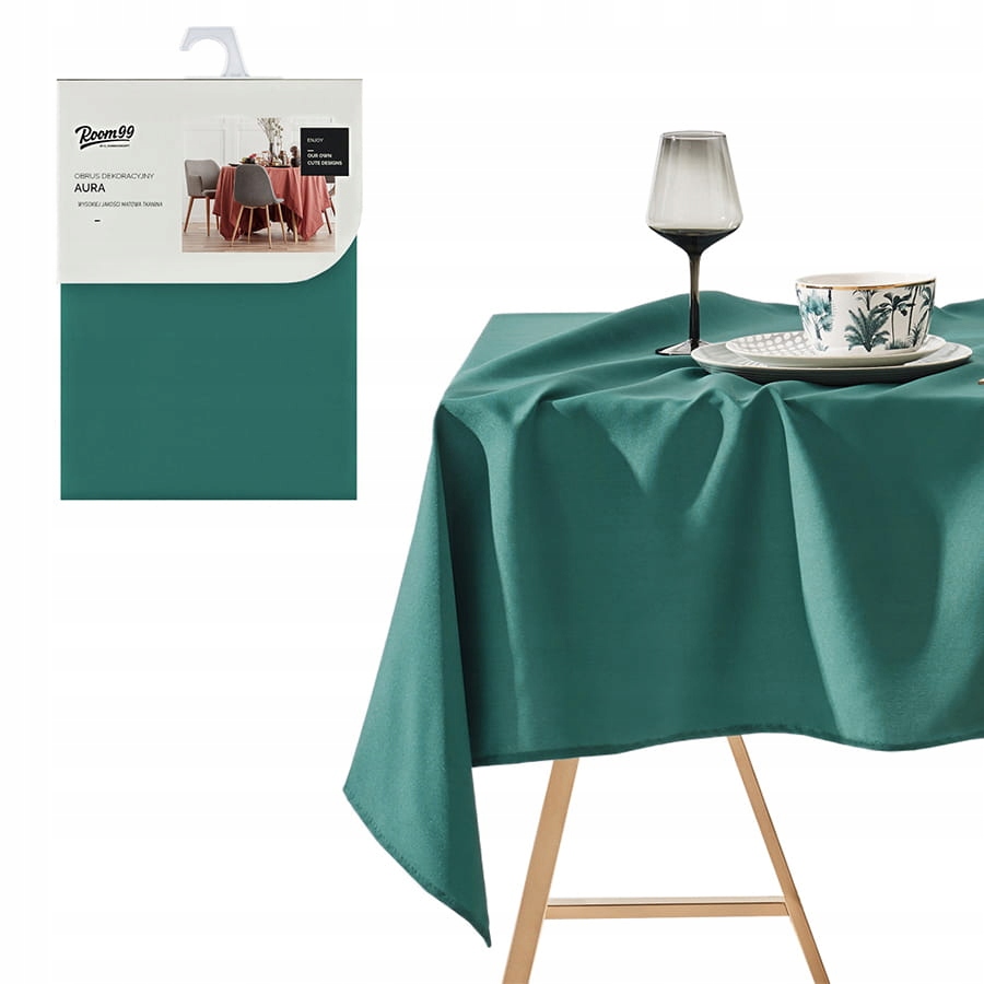 

Obrus Aura 140X220 Plamoodporny Na Stół B.zieleń