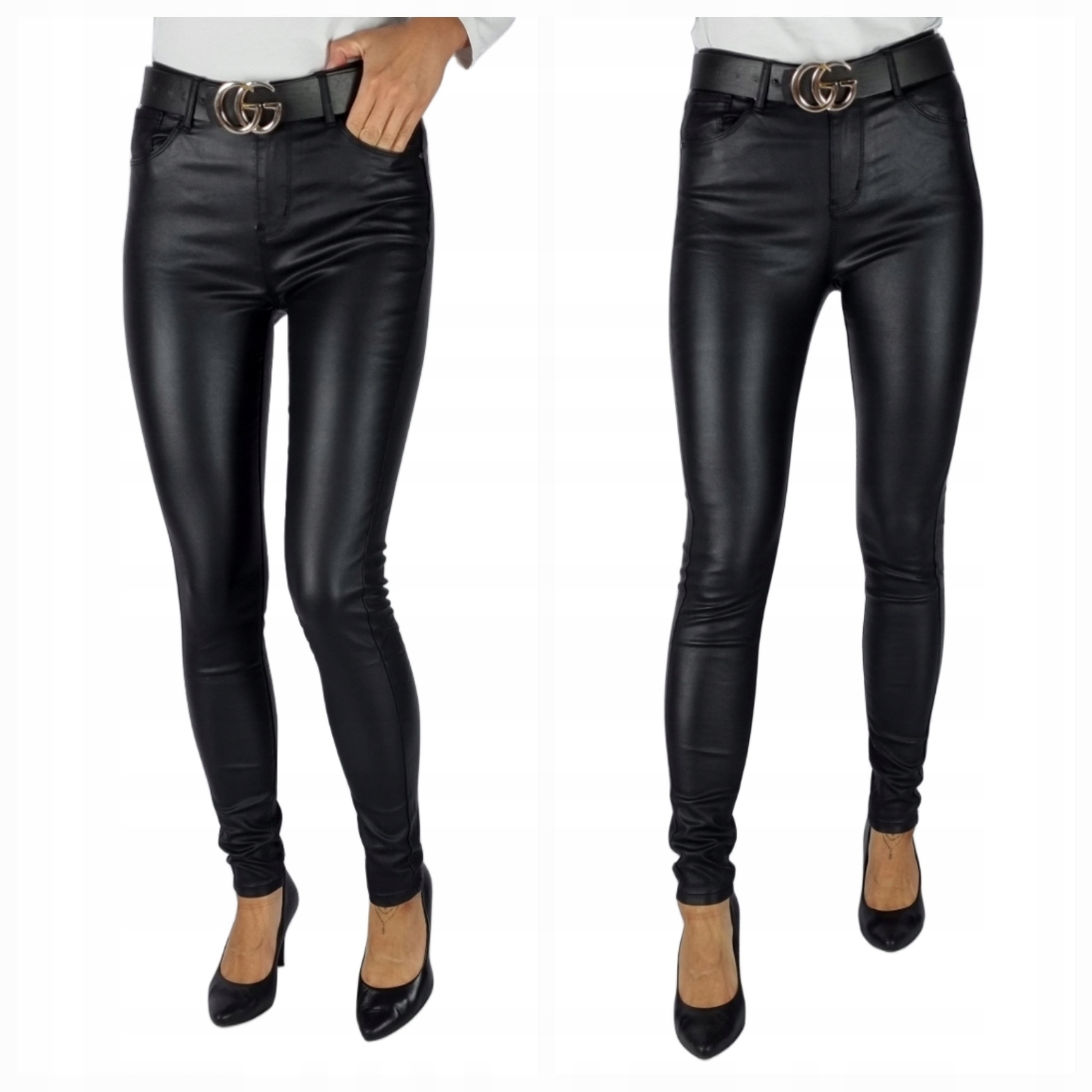 Spodnie Czarne Woskowane Goodies Rozmiar Xs