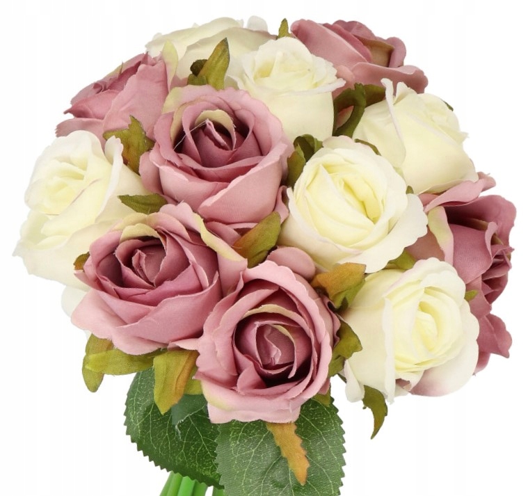 

Róża Róże Bukiet Róż Sztuczne Kwiaty 25CM 12GAŁ