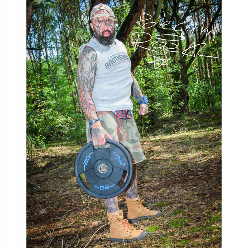 OBCIĄŻENIE OLIMPIJSKIE Z UCHWYTAMI 20KG JUST7GYM Model 00