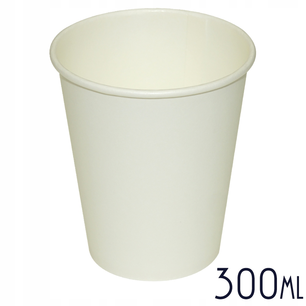 

Kubki papierowe Białe 300 ml 50 szt.