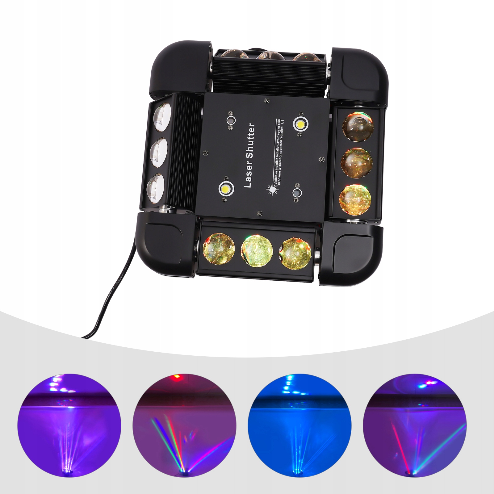 4-W-1 DMX512 SCENICZNE ŚWIATŁO LASEROWE RGB 120W Model 4-W-1 DMX512 SCENICZNE ŚWIATŁO LASEROWE RGB