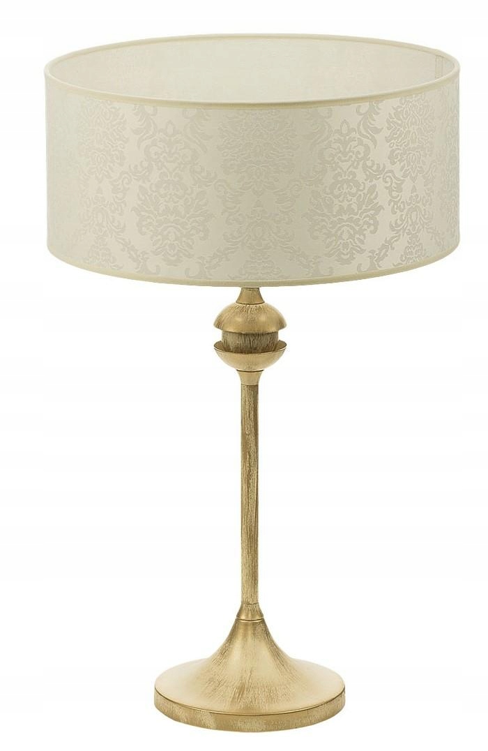 Stolová lampa Kaszmir Patina Béžová Abažúrová 1xE27 54 cm Stolová lampa Dom