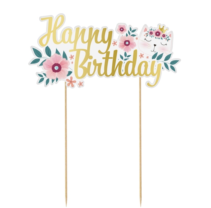 

Topper Na Tort Kot Kotek Happy Birthday