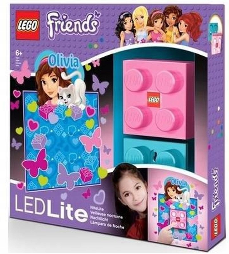 Lampka NI3O Lego Friends Klocek z naklejkami Olivia