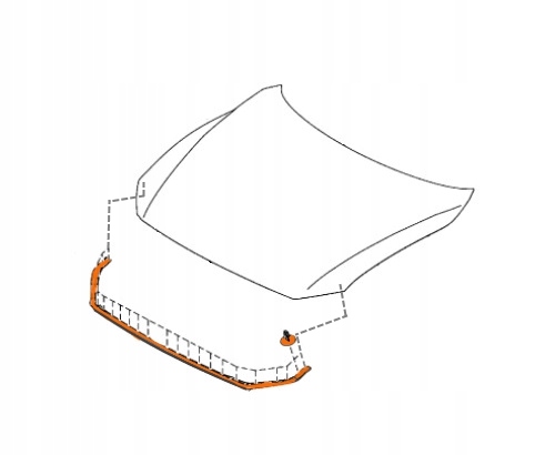 GHP9-56-770 - ПЕРЕДНЯЯ ПРОКЛАДКА КАПОТА MAZDA 6 OE ' 2012-2021