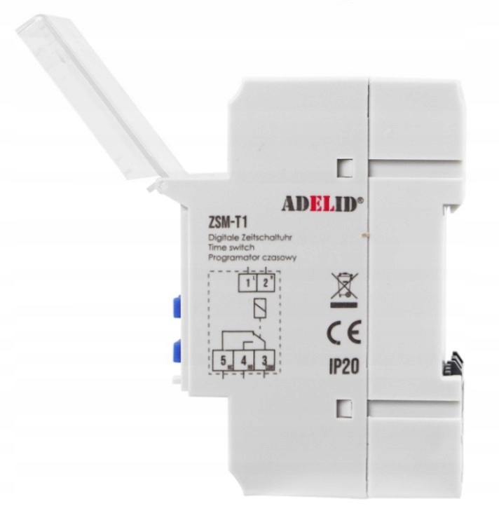 PROGRAMATOR ZEGAR CZASOWY TYGODNIOWY TH35 230V Kod producenta DIN TIMER ZEGAR STERUJĄCY WYŁĄCZNIK LCD