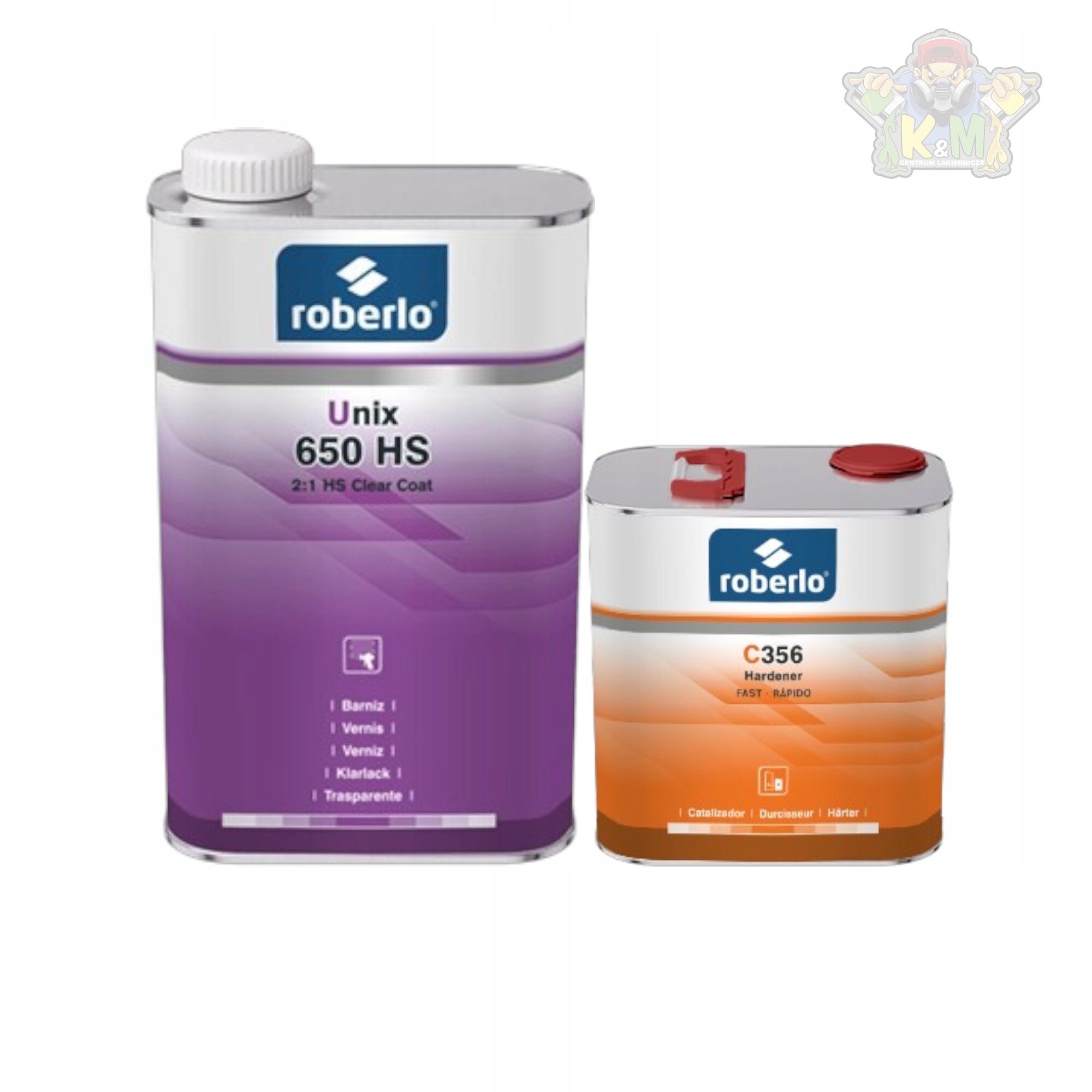 Roberlo Unix 650 Hs Lakier Bezbarwny 2:1 z utw. C355 lub C356 1,5L kpl
