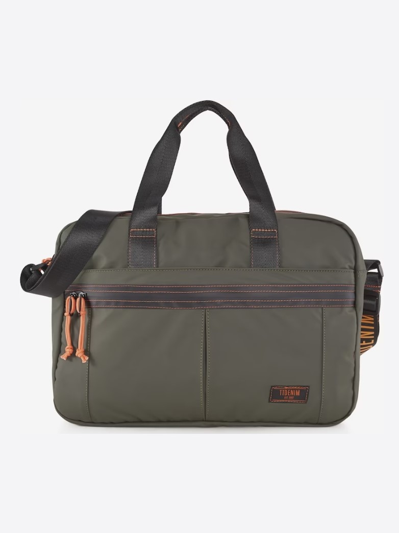 TOM TAILOR TORBA NA LAPTOPA KHAKI LOGO 2SDG
