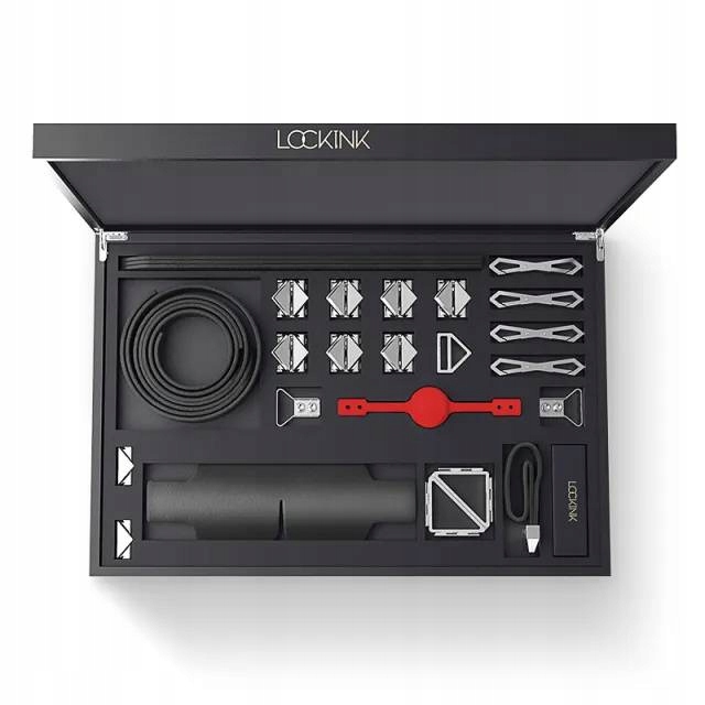 LOCKINK sada BDSM Bondage & Restraint Set Black