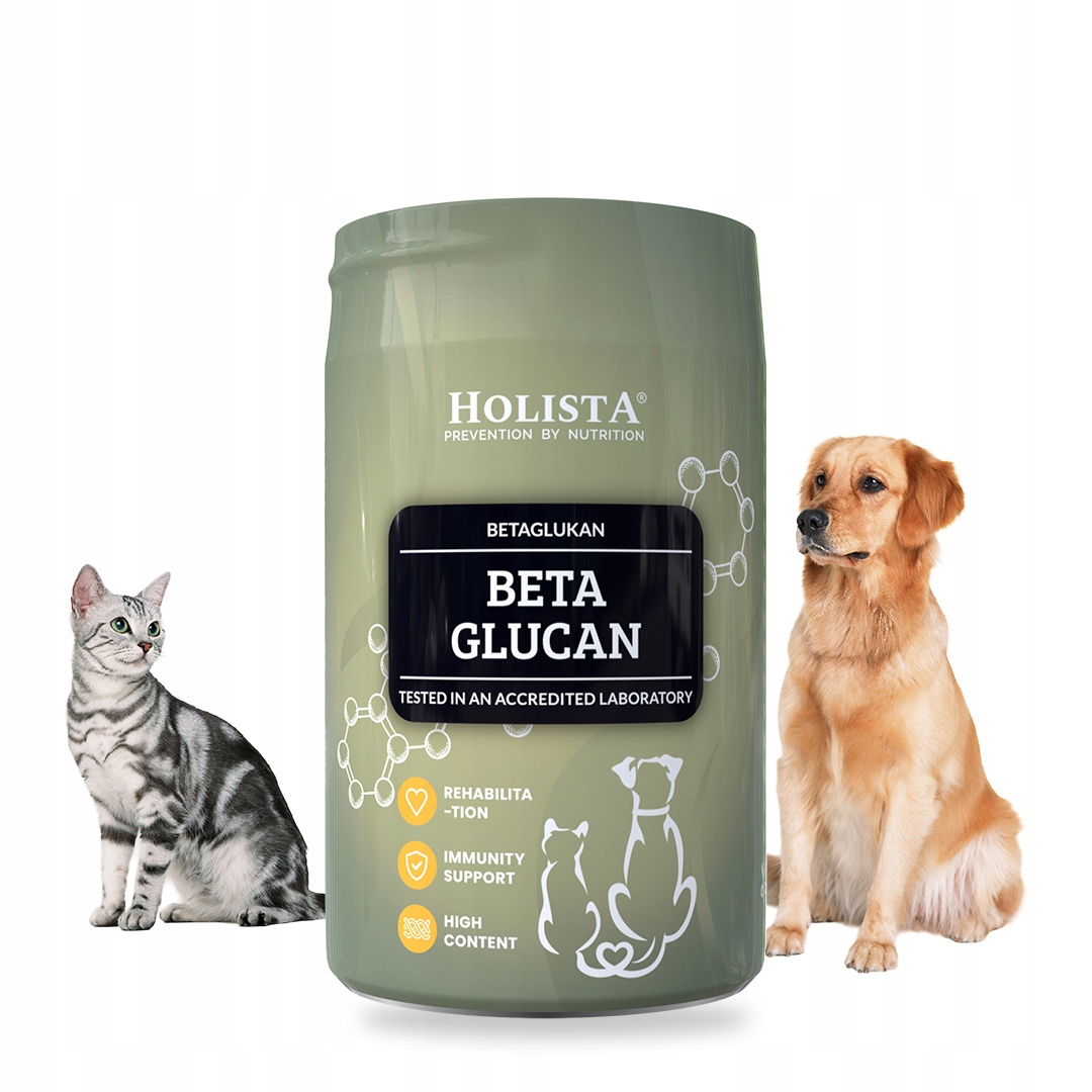 Holista Betaglucan B-Glucan dla Psa Kota po Zabiegu Infekcje Zapalenia 200g