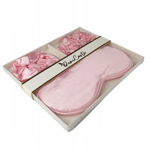 ZESTAW PREZENTOWY OPASKA NA OCZY + GUMKI SCRUNCHIE