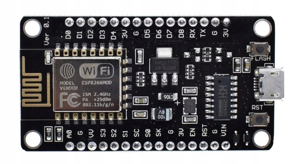 253 ESP8266 NodeMCU v3 WiFi 2.4GHz CH340 Arduino Waga produktu z opakowaniem jednostkowym 0.1 kg