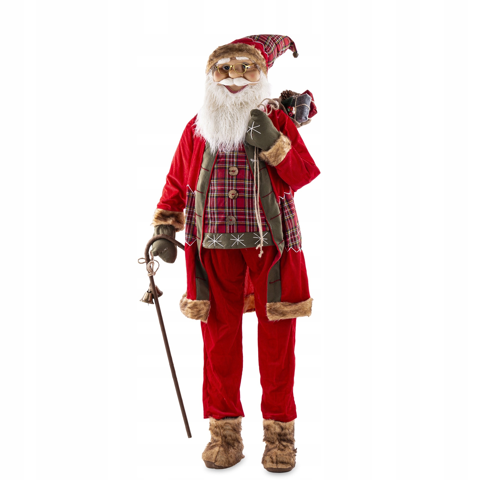 Dekorácia Figurka socha Svätý Mikuláš ozdoba na Sviatky s čiapkou dom záhrada