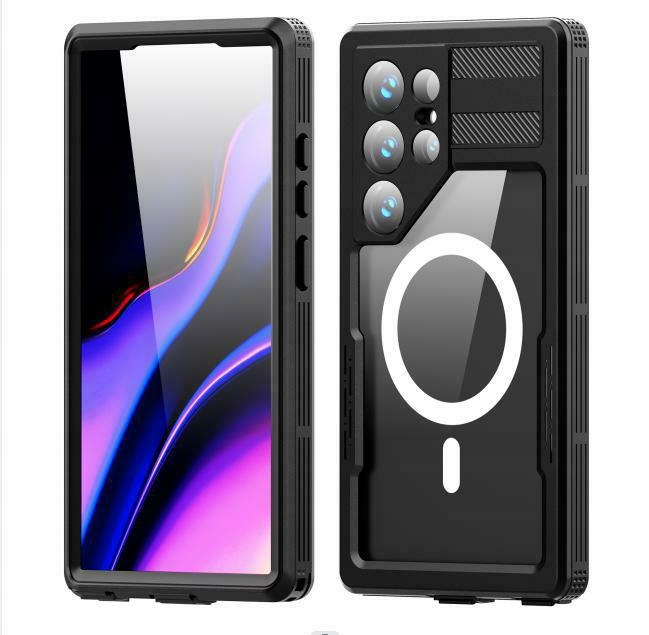 Pouzdro voděodolné MagSafe černé pro Samsung Galaxy S25 Ultra IP68