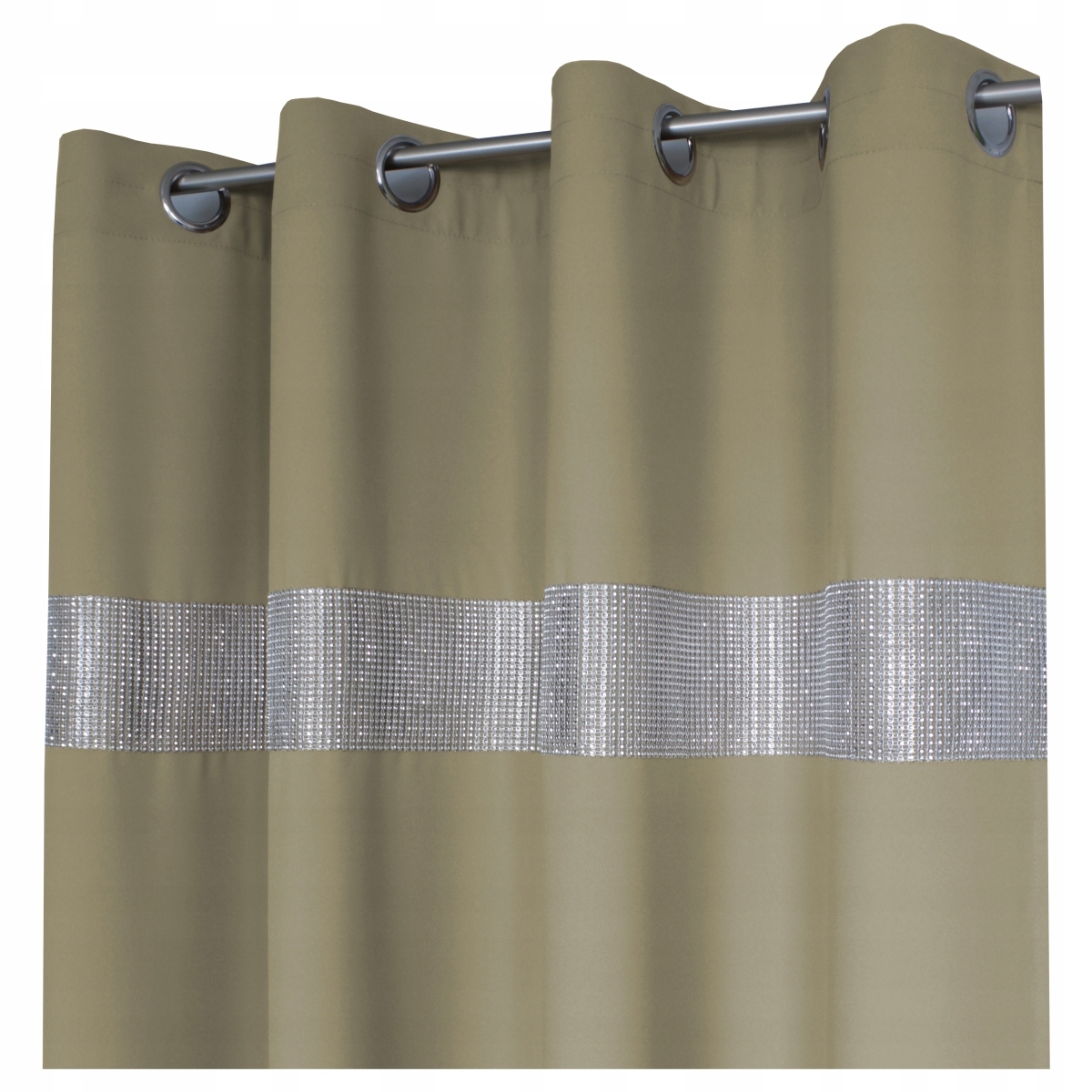 

Zasłona Cyrkonie Przelotki 145x250 wys. Beżowy