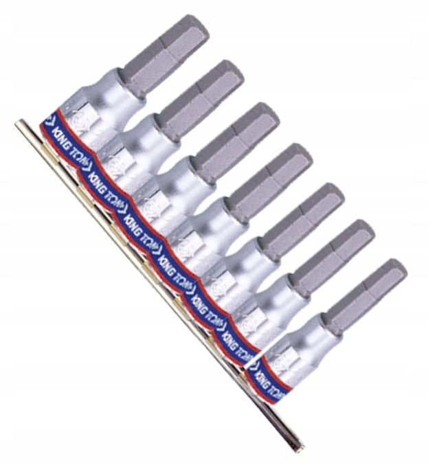 

Nasadki 1/4 bit Imbus 3-10mm 7szt King Tony 2127PR