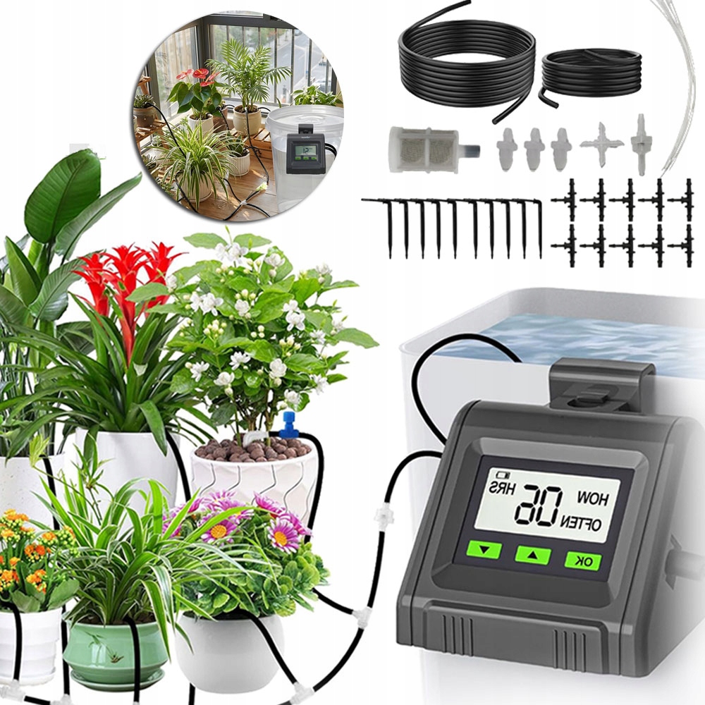 Automatický Zavlažovač S Regulací Zahrady, Balkonu, Kanceláře, Skleníku