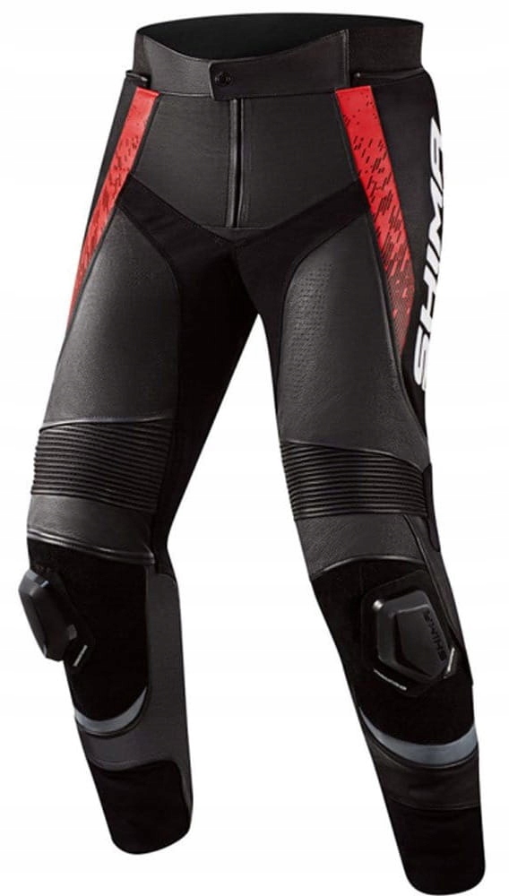 Shima Str 2.0 Bright Red Kožené Motocyklové Nohavice 46