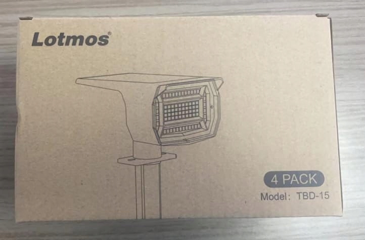 Lotmos Reflektory Ogrodowe Lampy Wbijane Solarne 4 Sztuki — miniatura 9