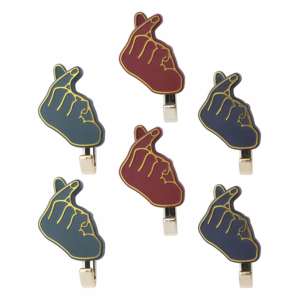 6 sztuk biuro sypialnia samoprzylepne wieszaki na