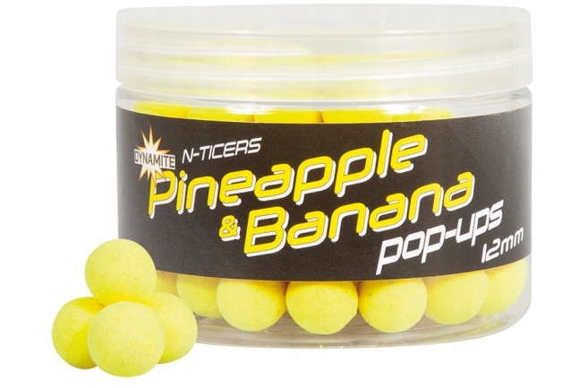 Dynamite Baits Kulki N-Ticers Pinapple Banana Fluo Pop Up 15mm