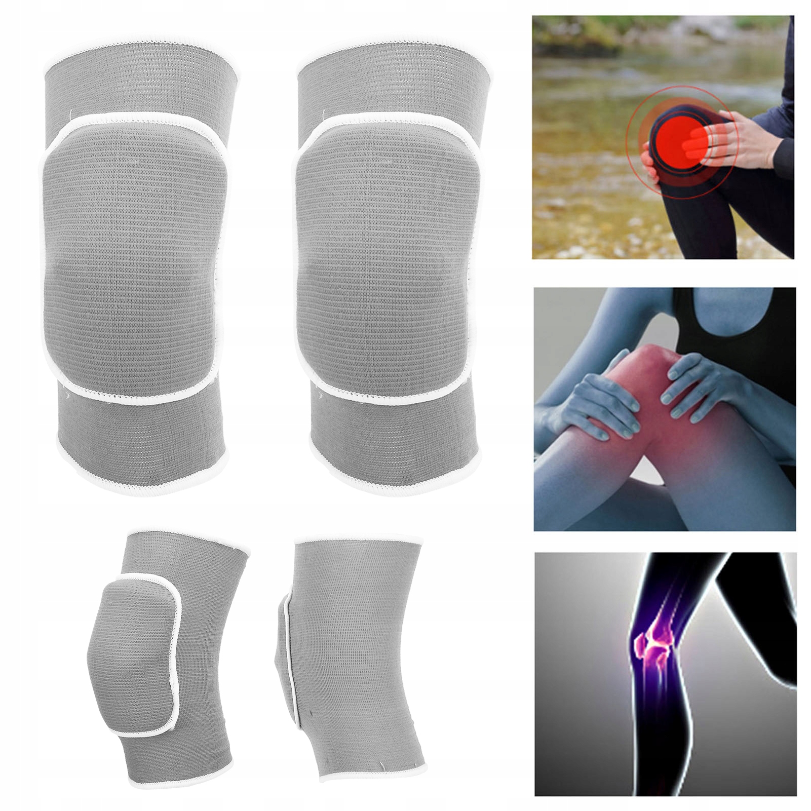 OCHRANIACZE NA KOLANA ELASTYCZNE NAKOLANNIKI DO JOGA SIATKÓWKI TAŃCA Model 27192