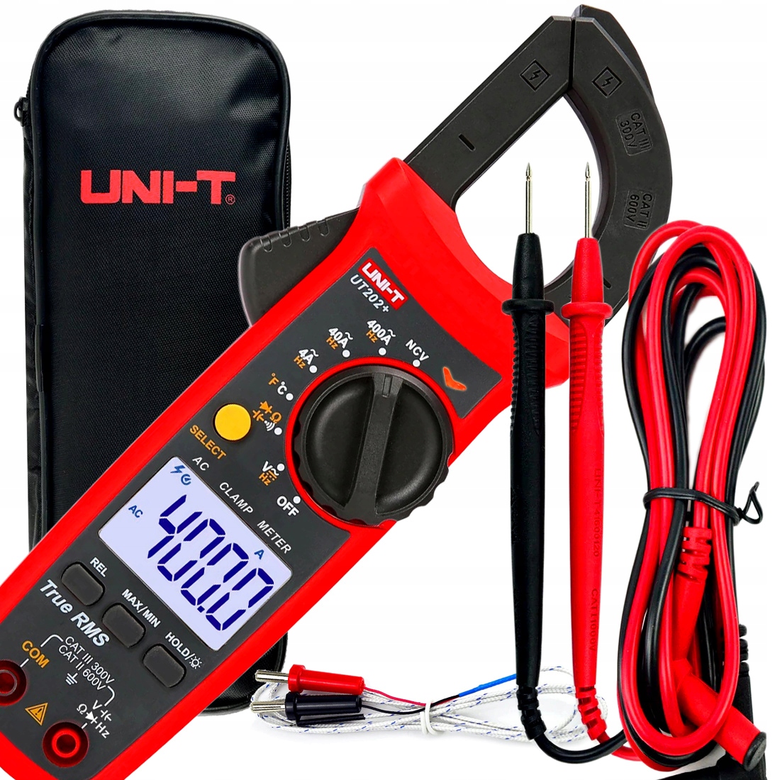 Miernik cęgowy prądu zmiennego AMPEROMIERZ UT202+