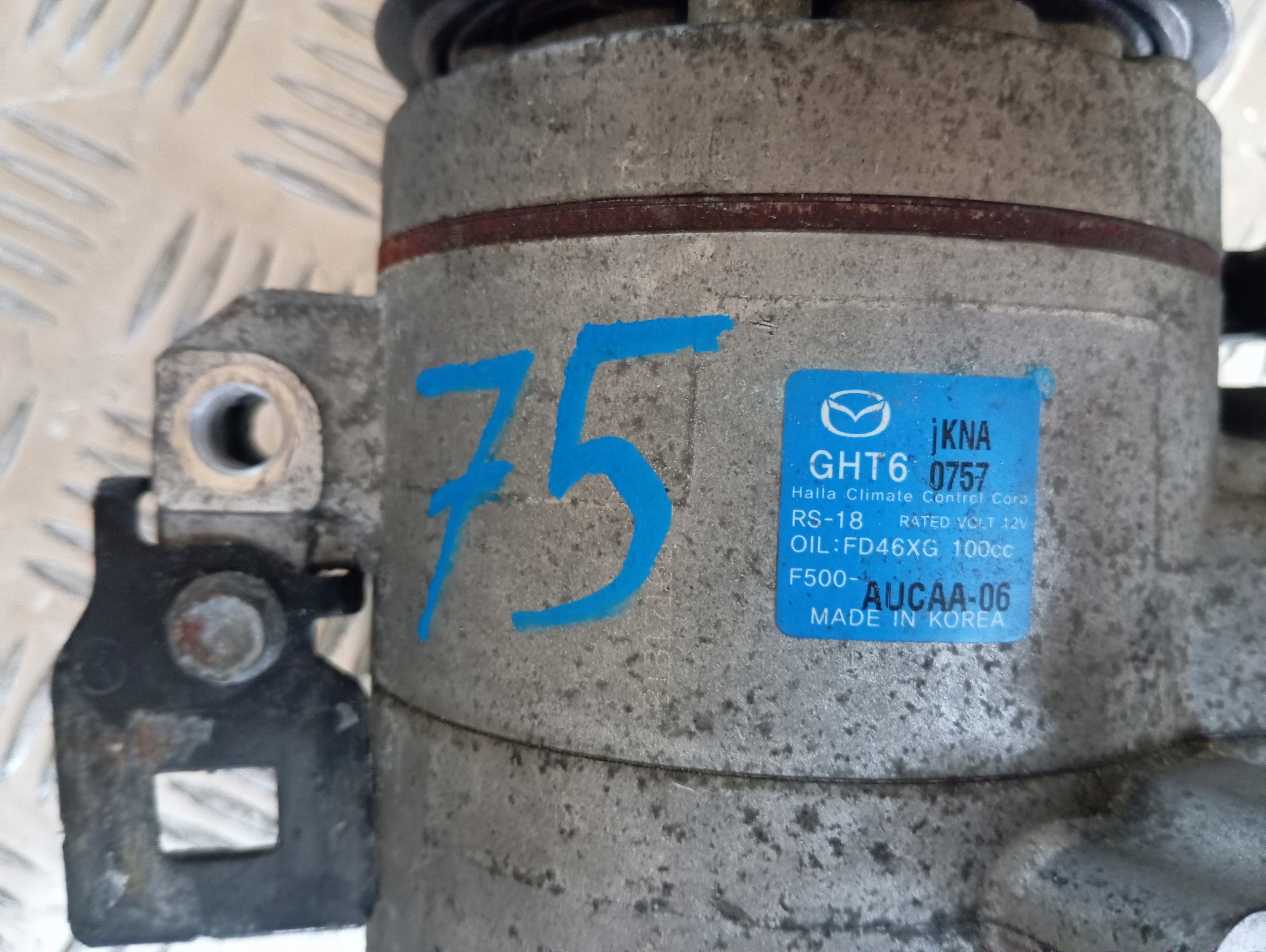 MAZDA 6 compressor; F500-AUCAA-06 GHT6 NR75