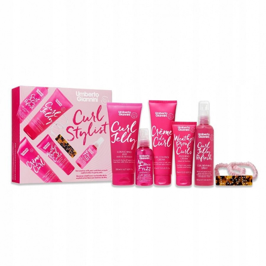 Umberto Giannini Curl Stylist Zestaw kosmetyków do włosów kręconych