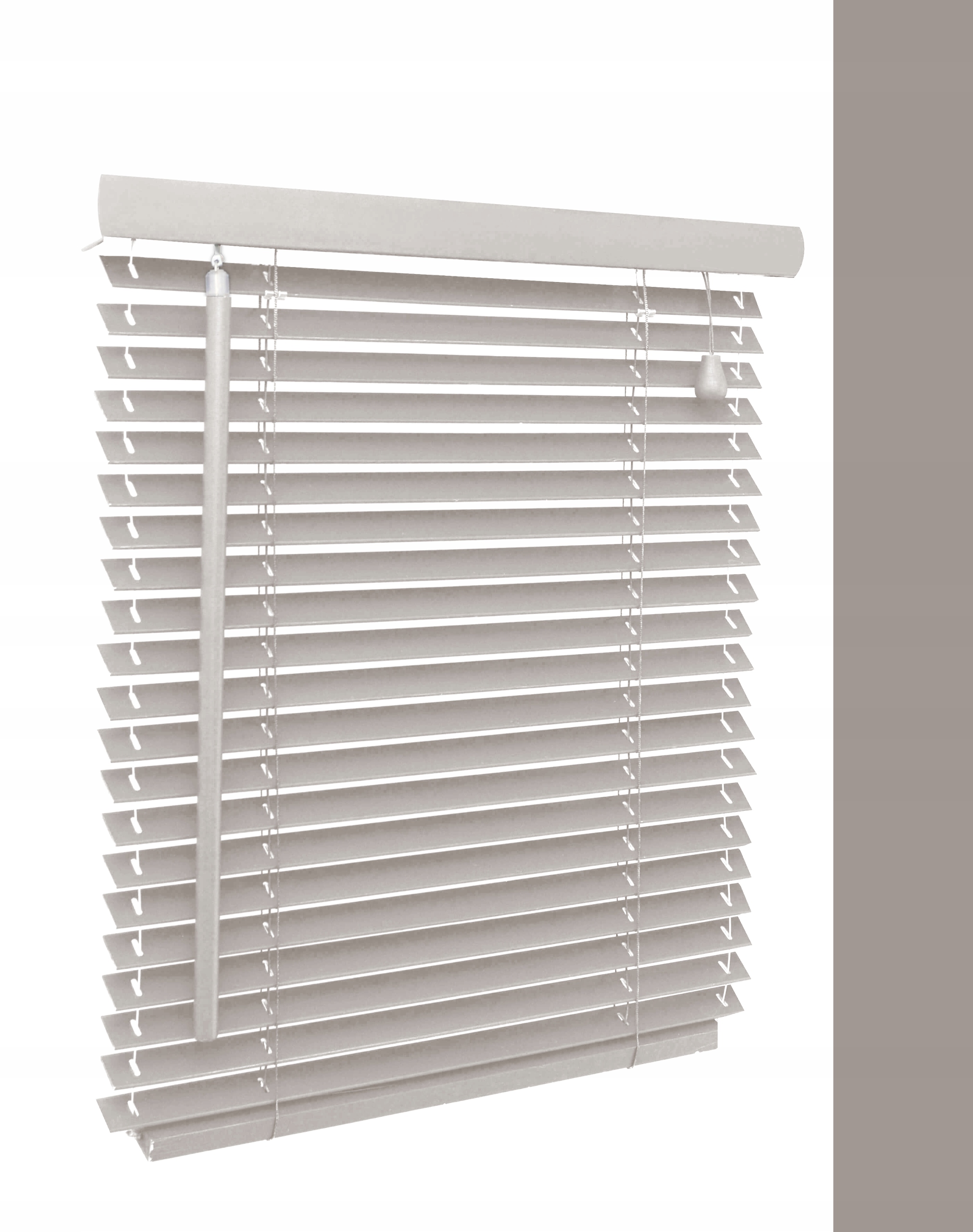 

Żaluzje Ciemny Grafit Drewniane 25MM 220x220