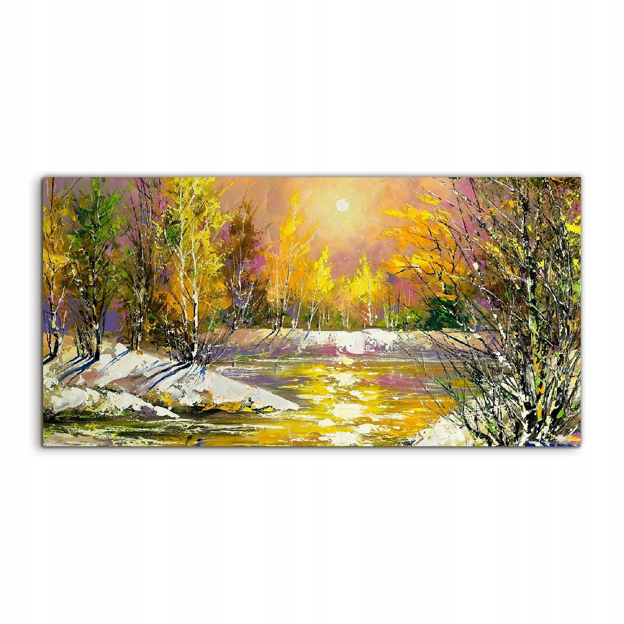 

Fotoobraz 140x70 z grafiką Jesień Krajobraz Rzeka