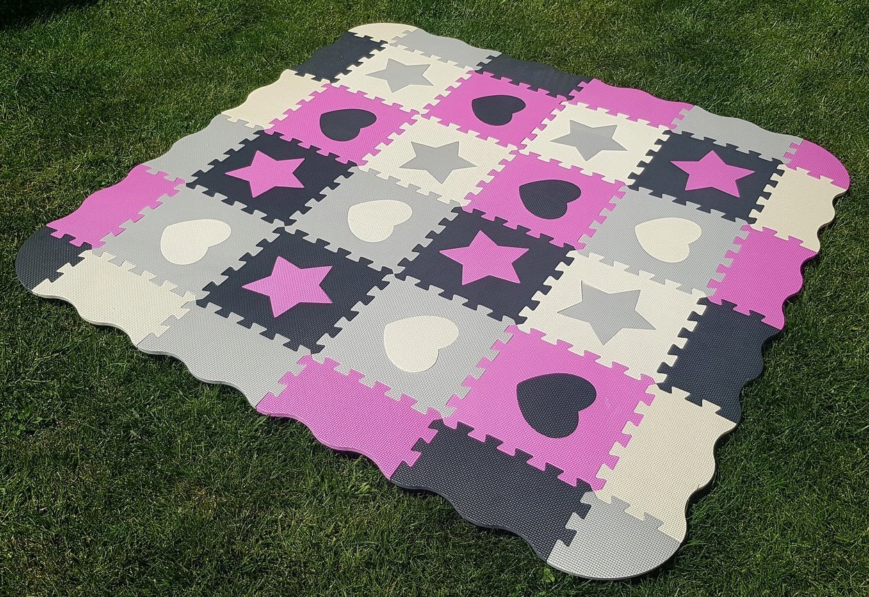 DUŻA MATA PIANKOWA 52 PUZZLE GRUBA XXL BEZPIECZNA Płeć chłopcy dziewczynki