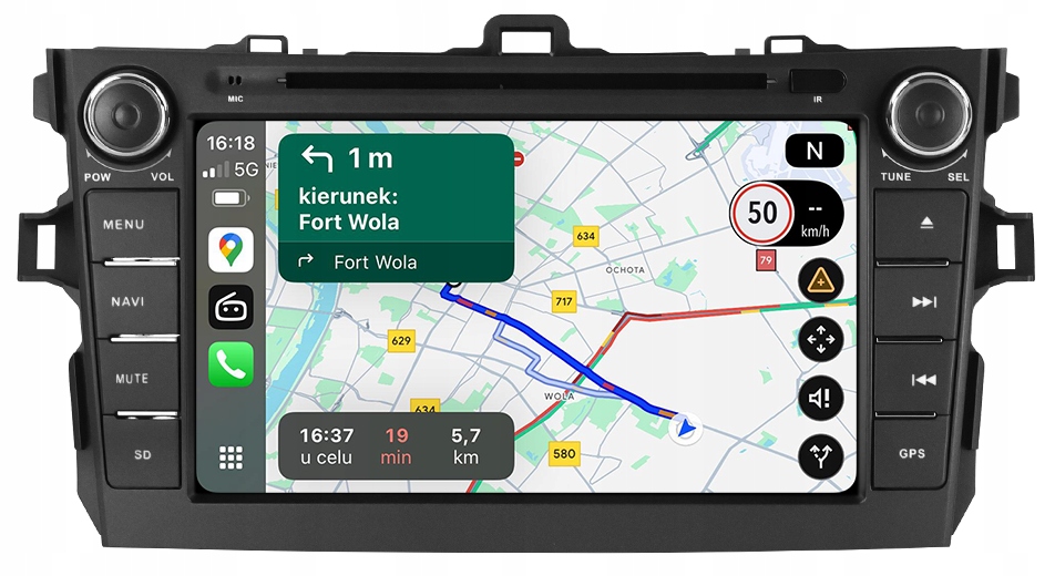 Toyota Corolla E15 Auris 2006-2013 Android Carplay Rádio Navigace 8+128