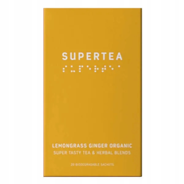 Čaj Supertea lemongrass ginger organic 20 sáčků