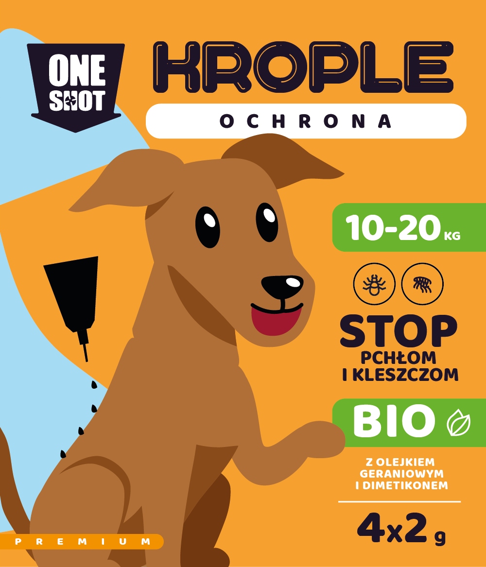 

Bio-spot krople na średnie psy koty Kleszcze Pchły