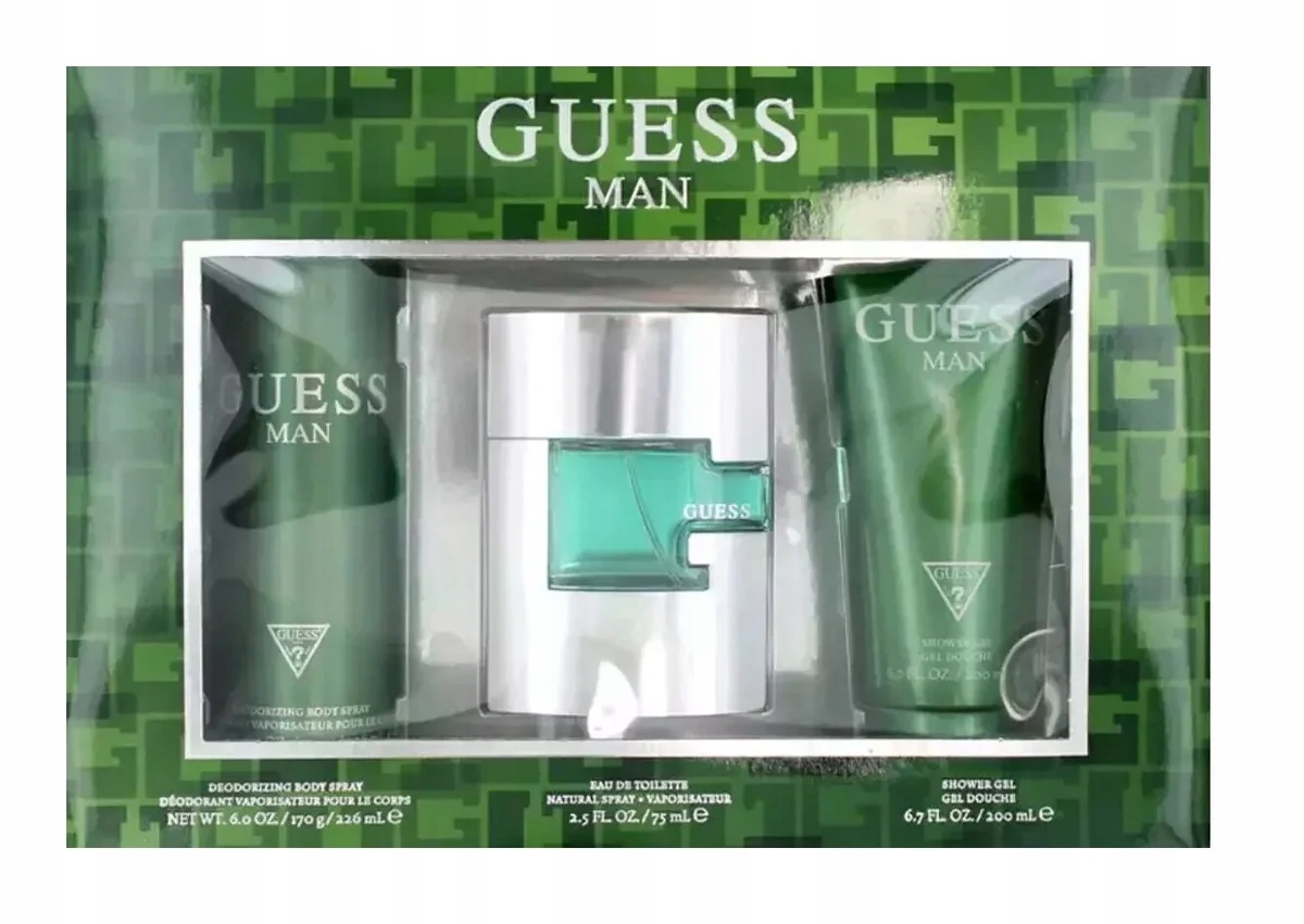 Zestaw Guess Man Edt 75ml Deodorant 226ml Shower Gel 200ml