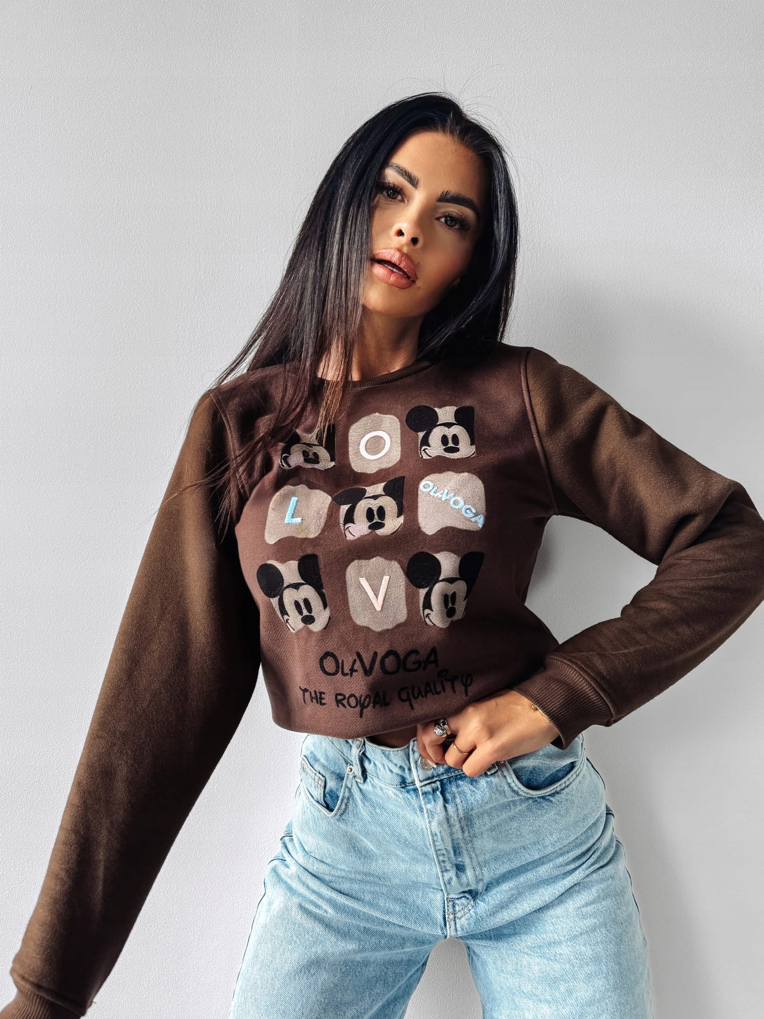 Dámská Mikina Montana O La Voga čokoládová M