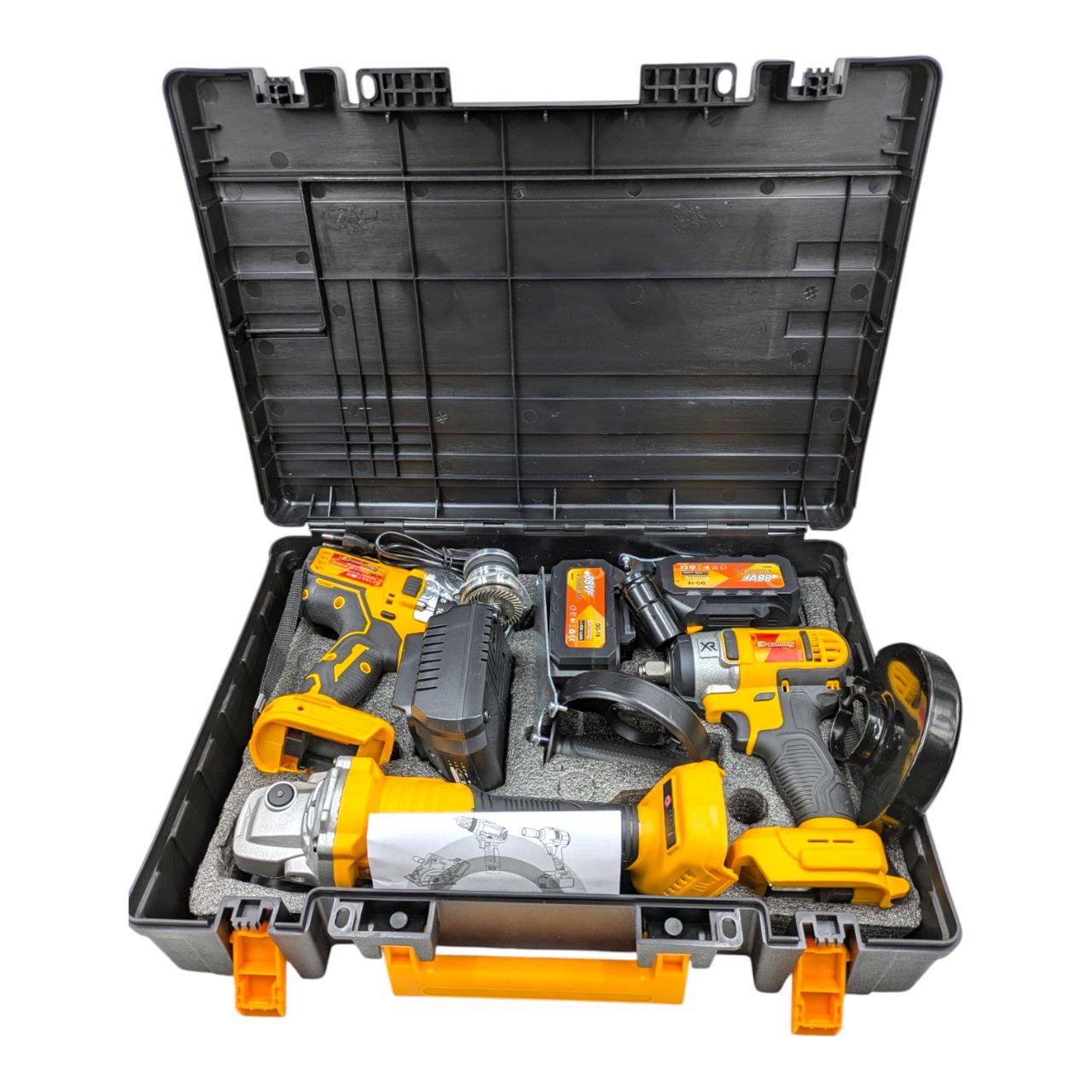 Sada Elektrického Nářadí 3v1 Bruska Klíč Šroubovák| 2x Akumulátor 88VF