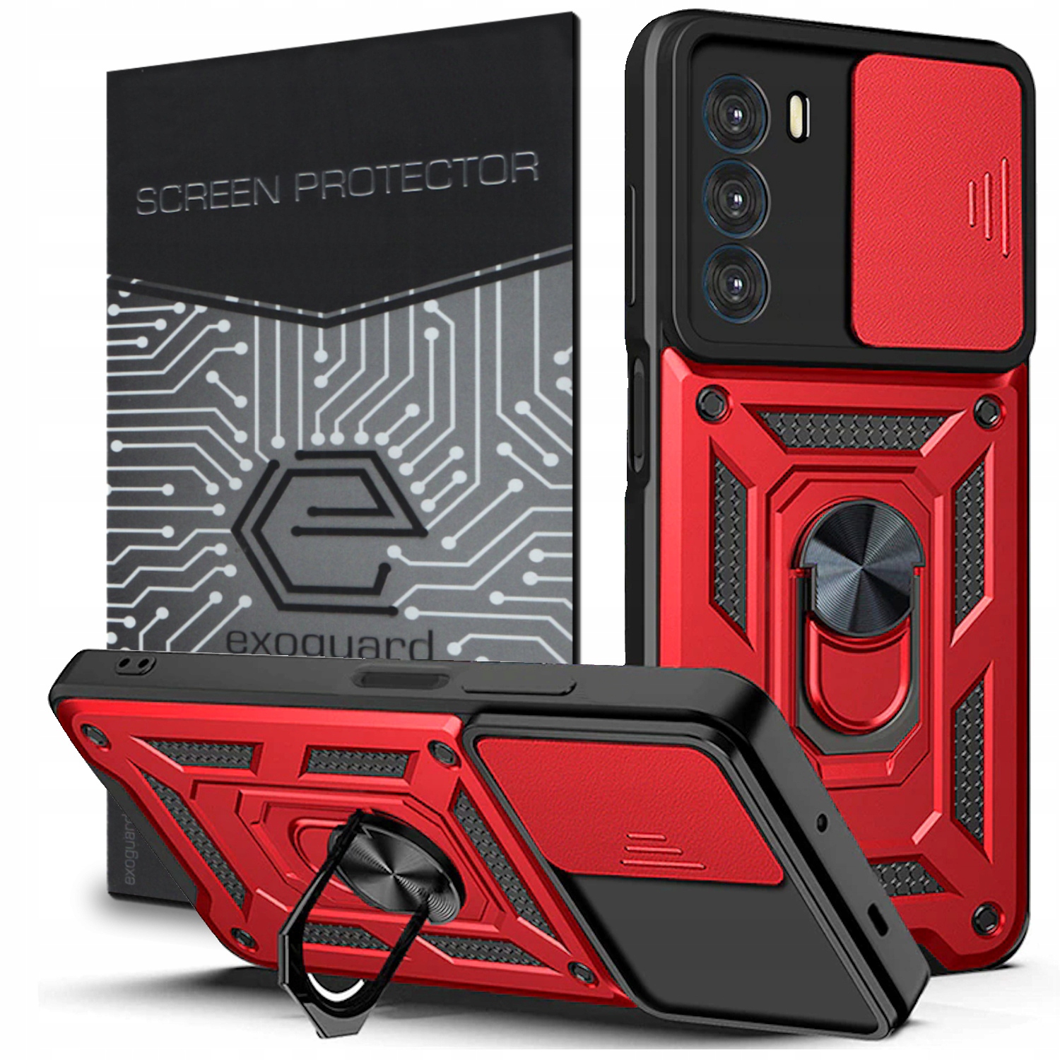 

Etui Pancerne Case Szkło do Motorola Moto G62 5G
