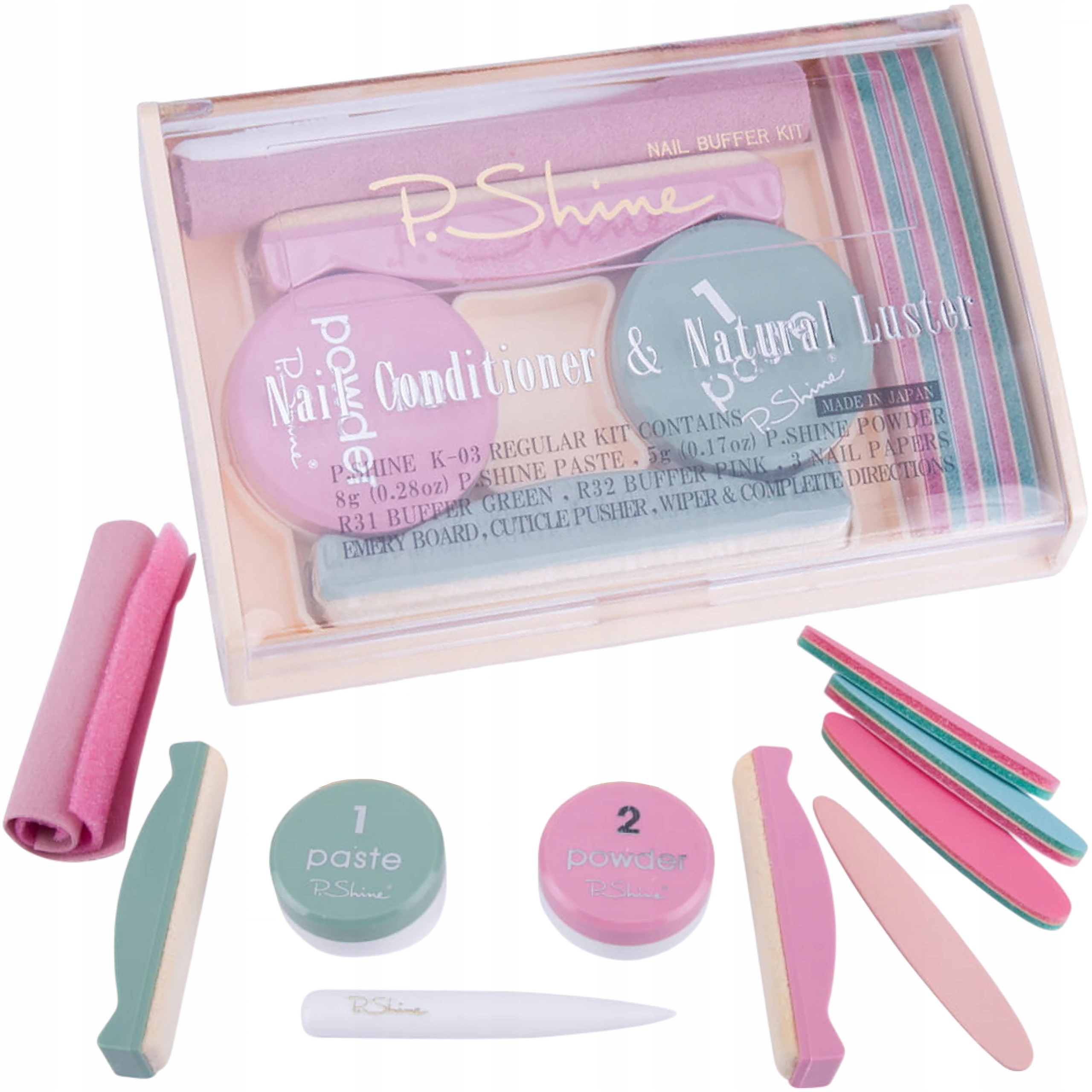 Japonská manikúra P.Shine pro japonskou manikúru Japanese Velký Set 9v1