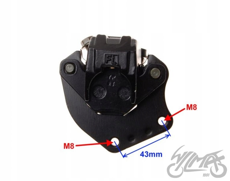 ZACISK HAMULCA PRZÓD KOŁO 10\" CZARNY Producent inny