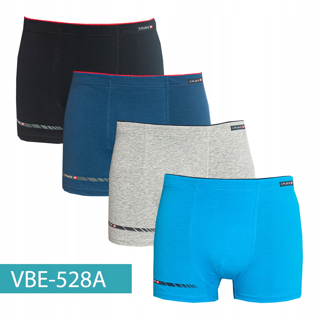 4x Bokserki męskie C+3 PREMIUM bawełniane NOWE WZORY M Wzór dominujący inny wzór