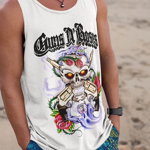 TANK TOP HORROR/ROCK GUNS N ROSES DEMONS Marka inna