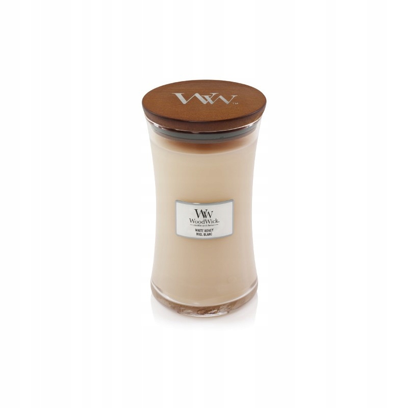 WoodWick duża WHITE HONEY