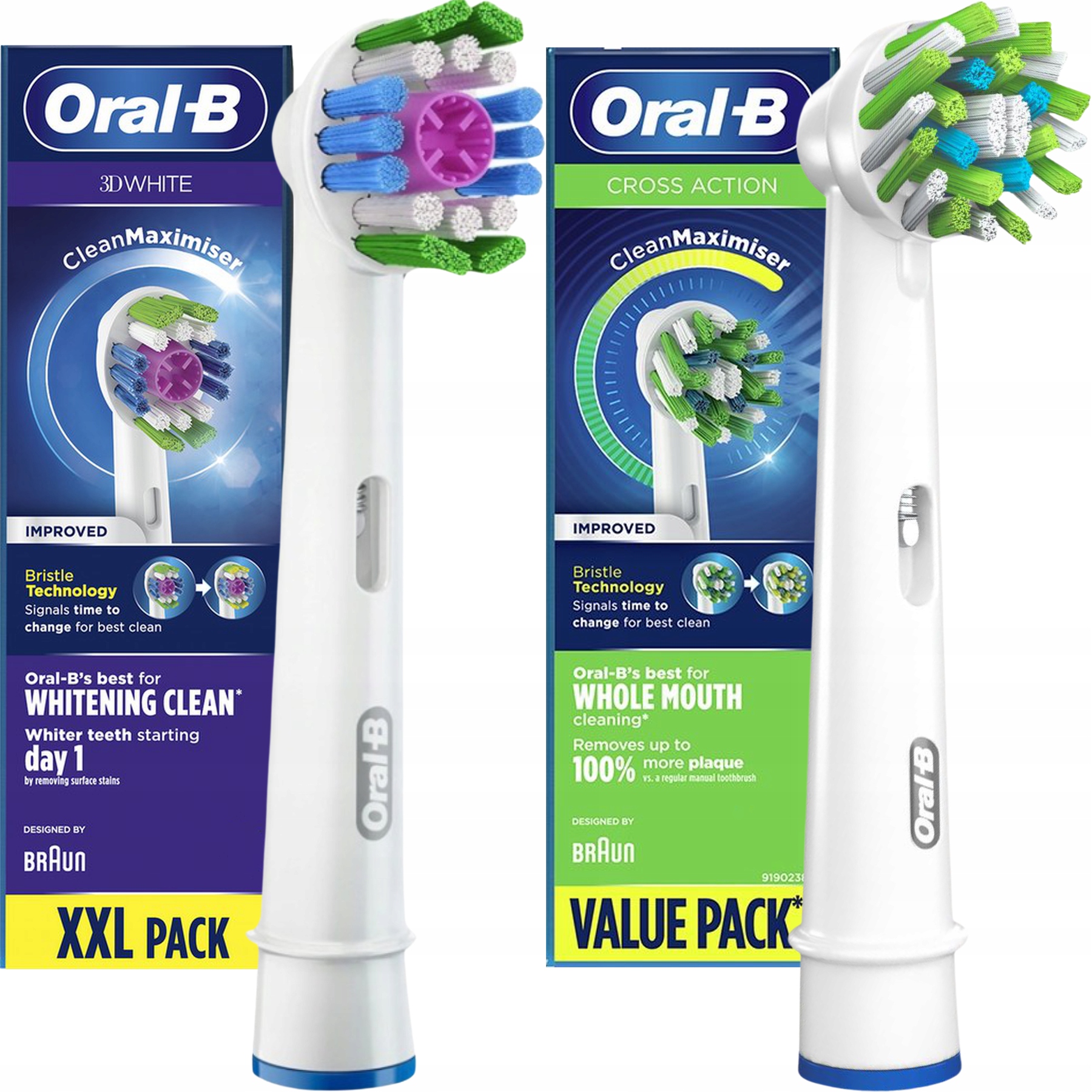 

2x Oryginalne Końcówki Braun Oral-B do Szczoteczki