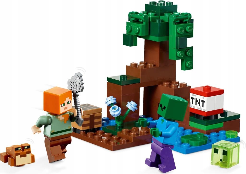 KLOCKI LEGO MINECRAFT 21240 PRZYGODA NA MOKRADŁACH DZIEŃ DZIECKA + TORBA Marka LEGO