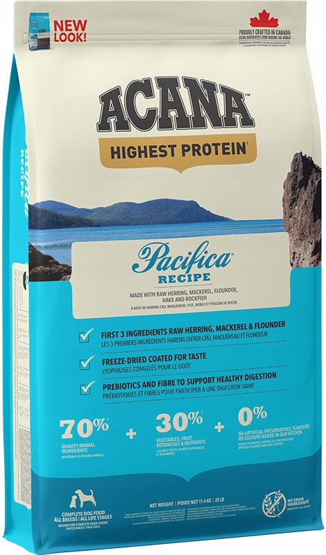 Acana Pacifica Dog 11,4kg śledź sardynki